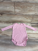 Kate Quinn Ribbed Modal Long Sleeve Bodysuit Pink sz 6-12m