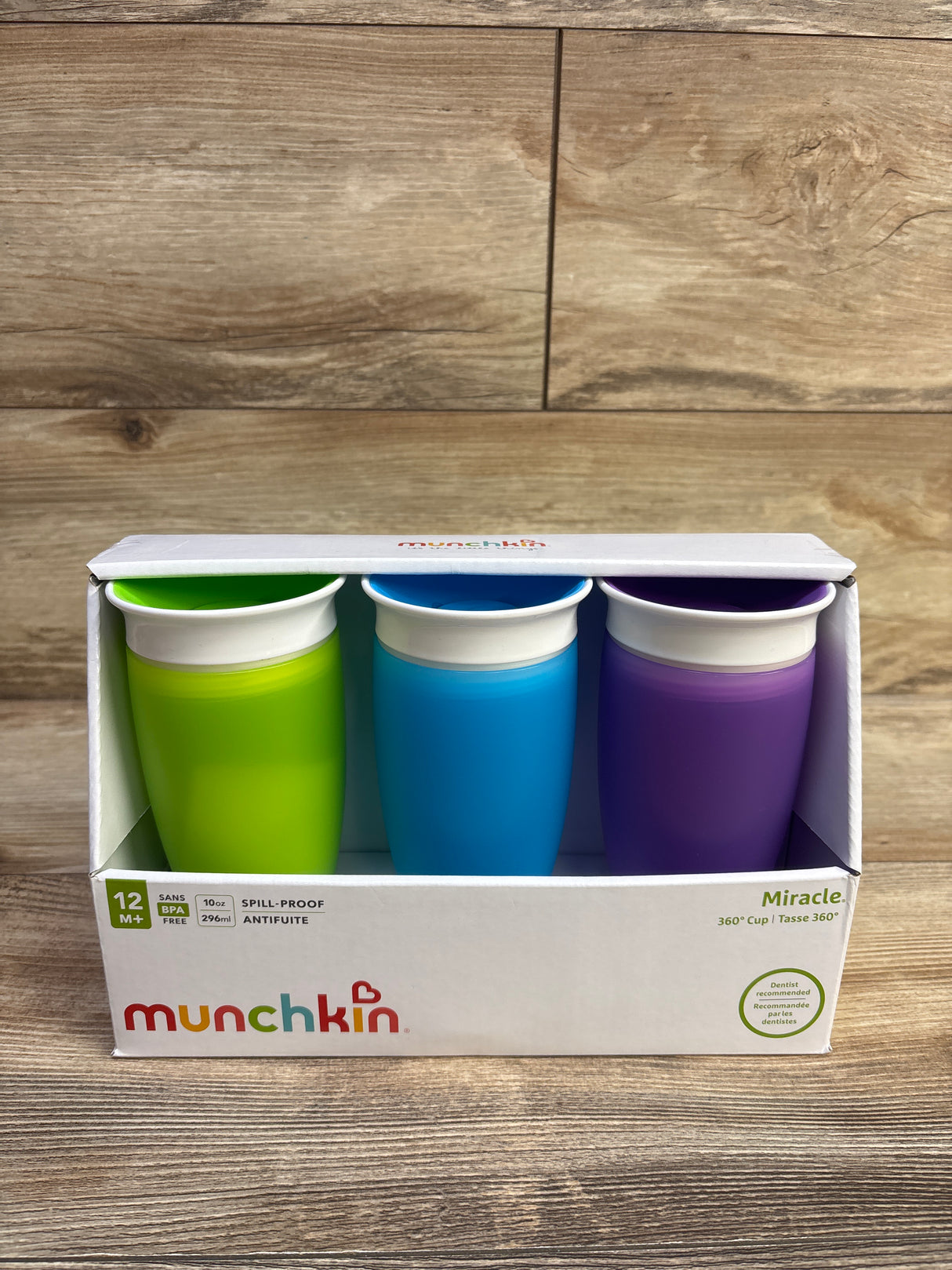 NEW Munchkin Miracle 360 Sippy Cup 10oz 3pk