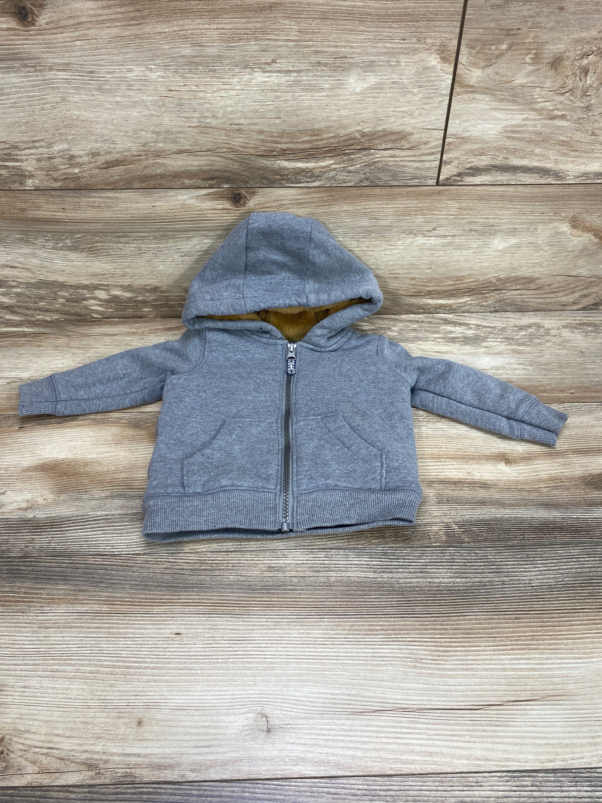 Carter's Fleece Full Zip Hoodie Grey sz 12m