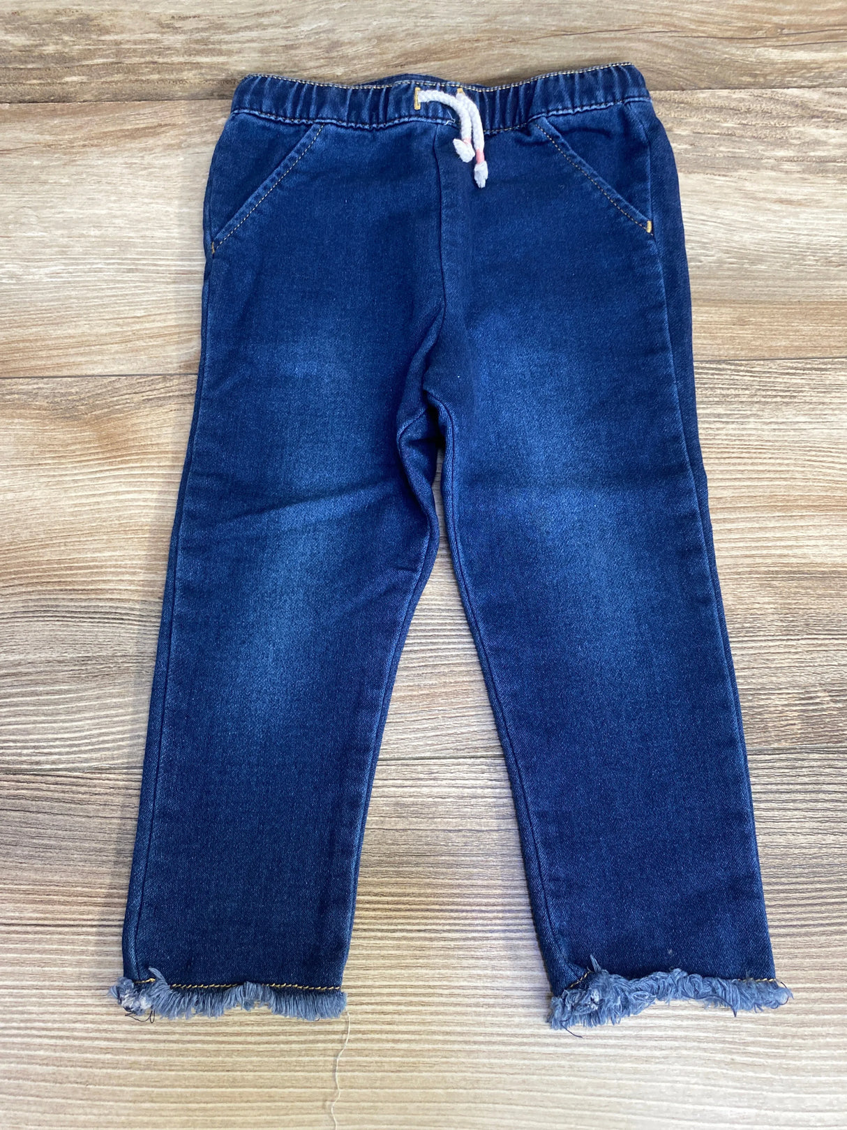 Cat & Jack Raw Edge Hem Pants Blue sz 18m - Me n Mommy To Be