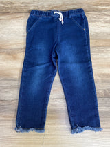 Cat & Jack Raw Edge Hem Pants Blue sz 18m - Me n Mommy To Be
