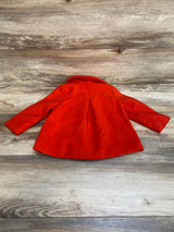 Old Navy Red Zip Up Peacoat sz 12-18m