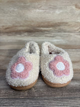 Capelli Sherpa Heart Slippers Beige sz 4-5c