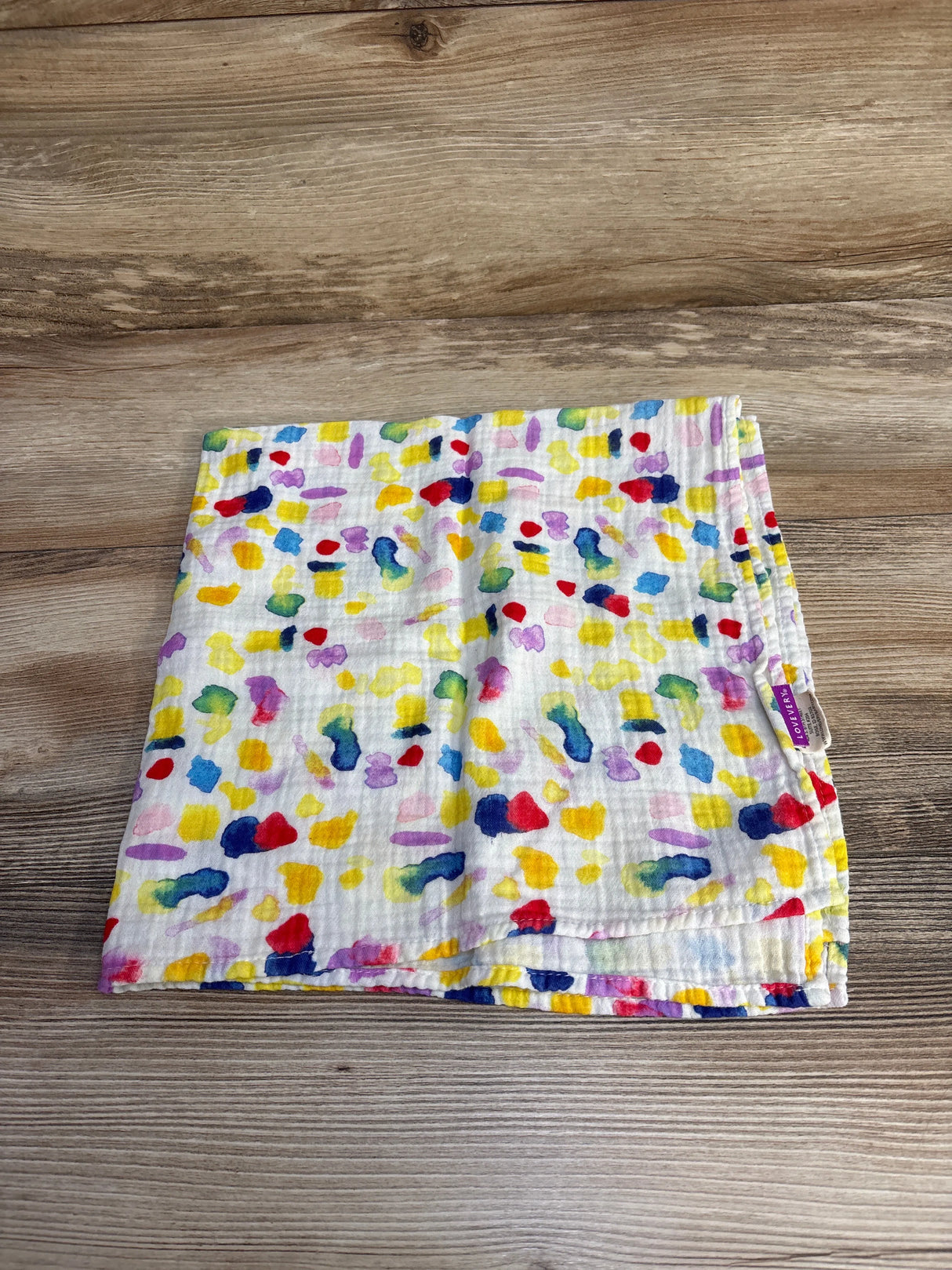 Lovevery Watercolor Peek-a-Boo Blanket