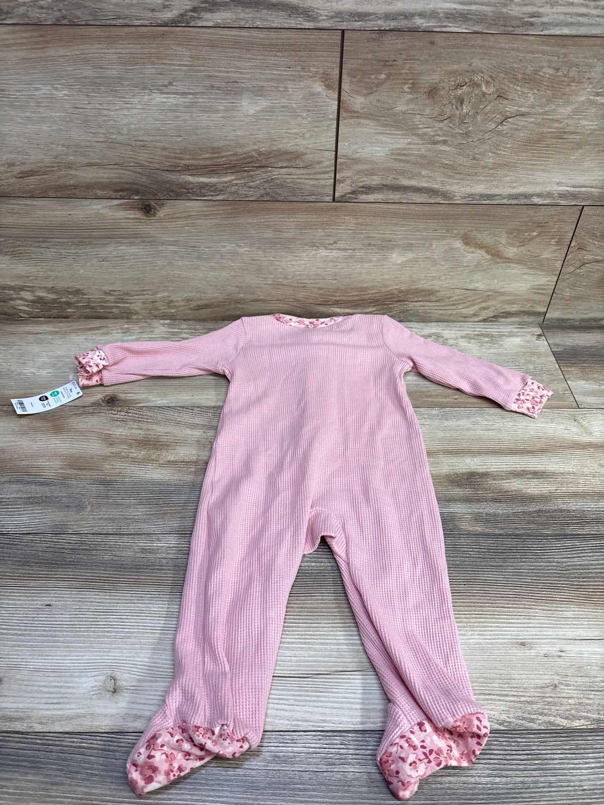 NEW Carter's Waffle Knit Sleeper Pink sz 9m