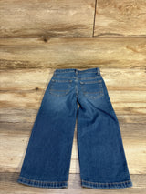 NEW Button-Front Relaxed Straight Jeans Blue sz 3T