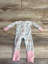 DreamLot Christmas Print Sleeper White sz 3-6m