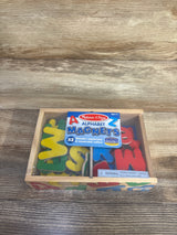 NEW Melissa & Doug 52 Wooden Alphabet Magnets