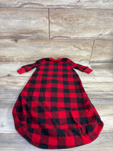 Carter's Buffalo Plaid Fleece Sleep Sack Red sz 3-6m