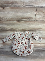 Carter's Floral Corduroy Bubble Romper Tan sz 9m