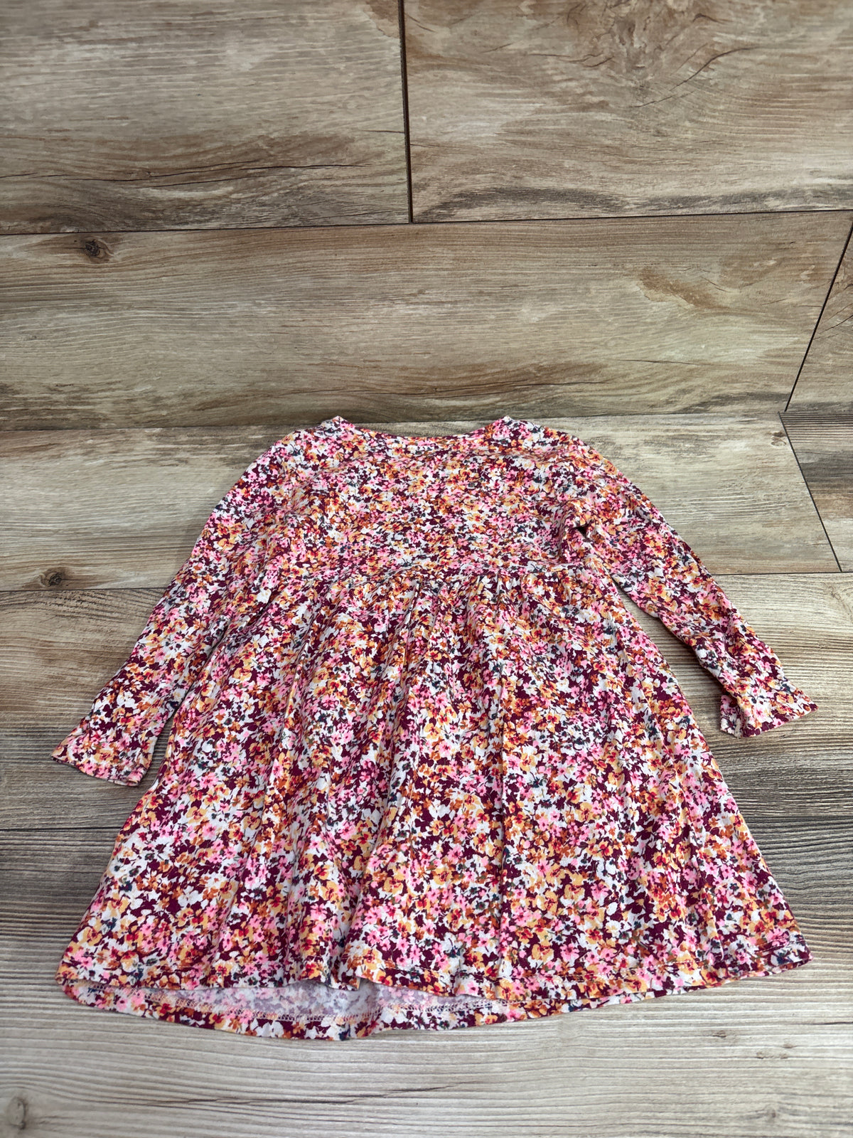 Old Navy Floral Long Sleeve Dress Red sz 2T