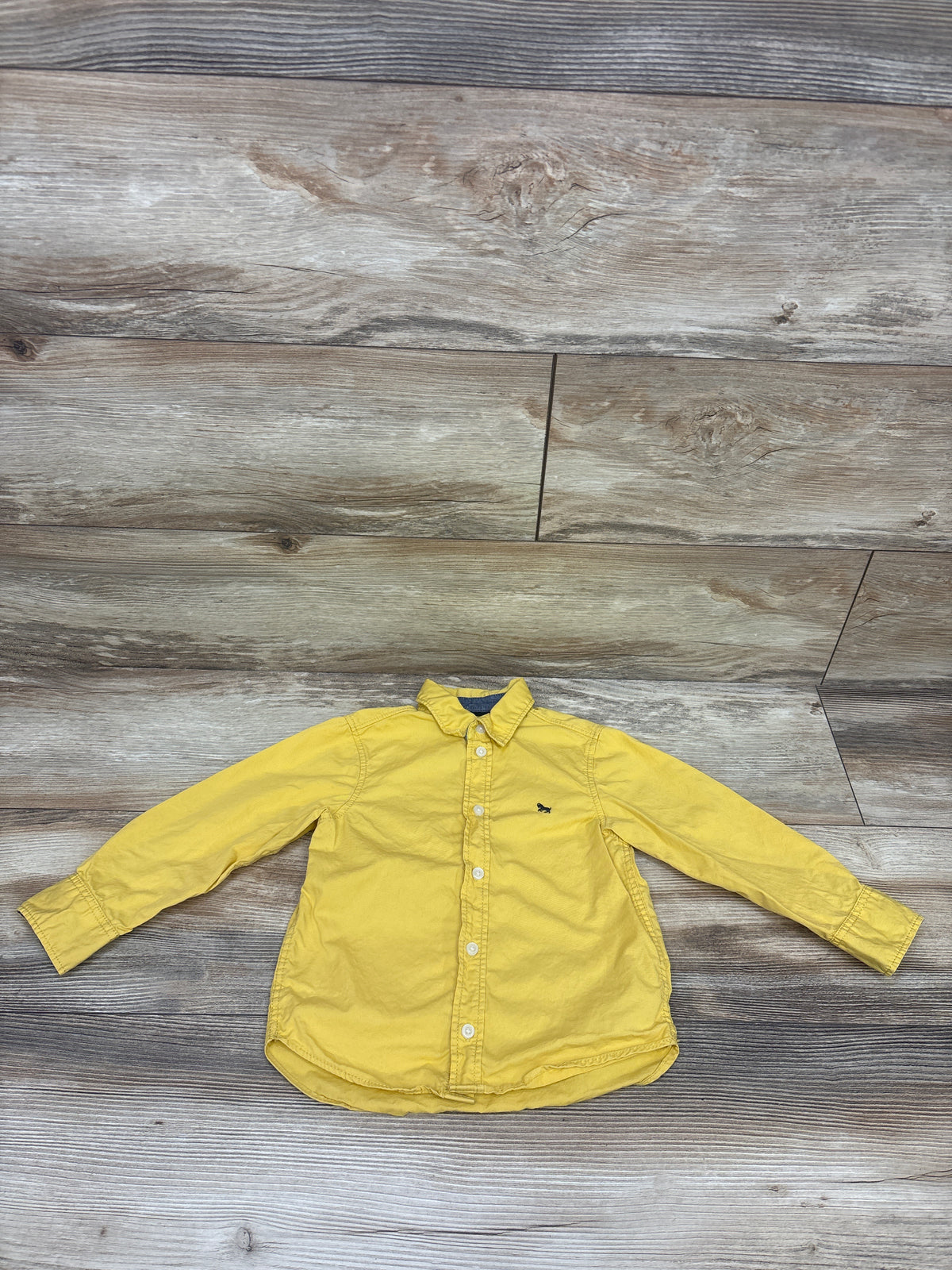 L.O.G.G. Long Sleeve Button-Up Shirt Yellow sz 2-3T