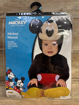 Spirit of Halloween Baby Mickey Mouse Costume sz 6-12m