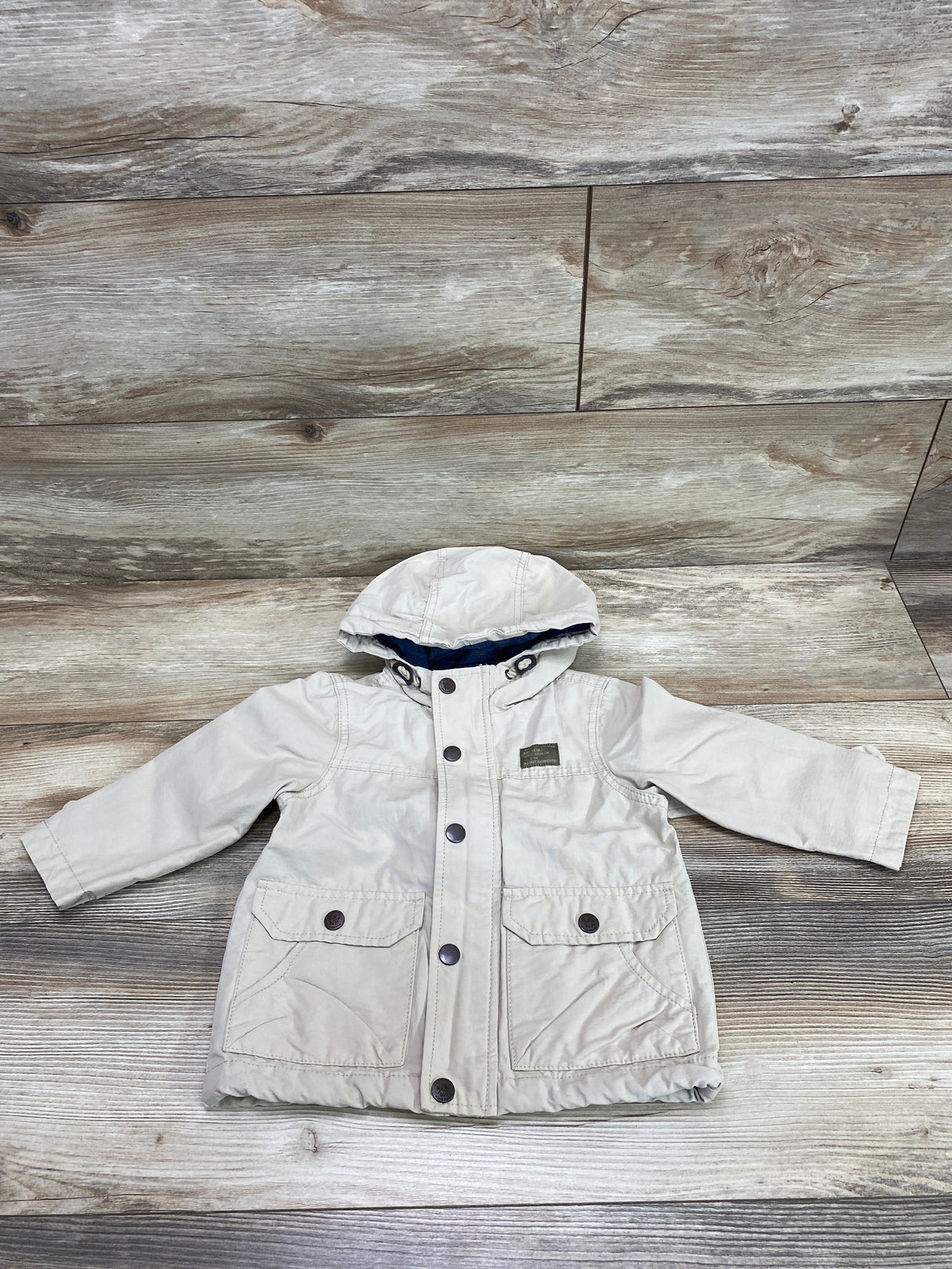 Zara Full Zip Jacket Beige sz 12-18m