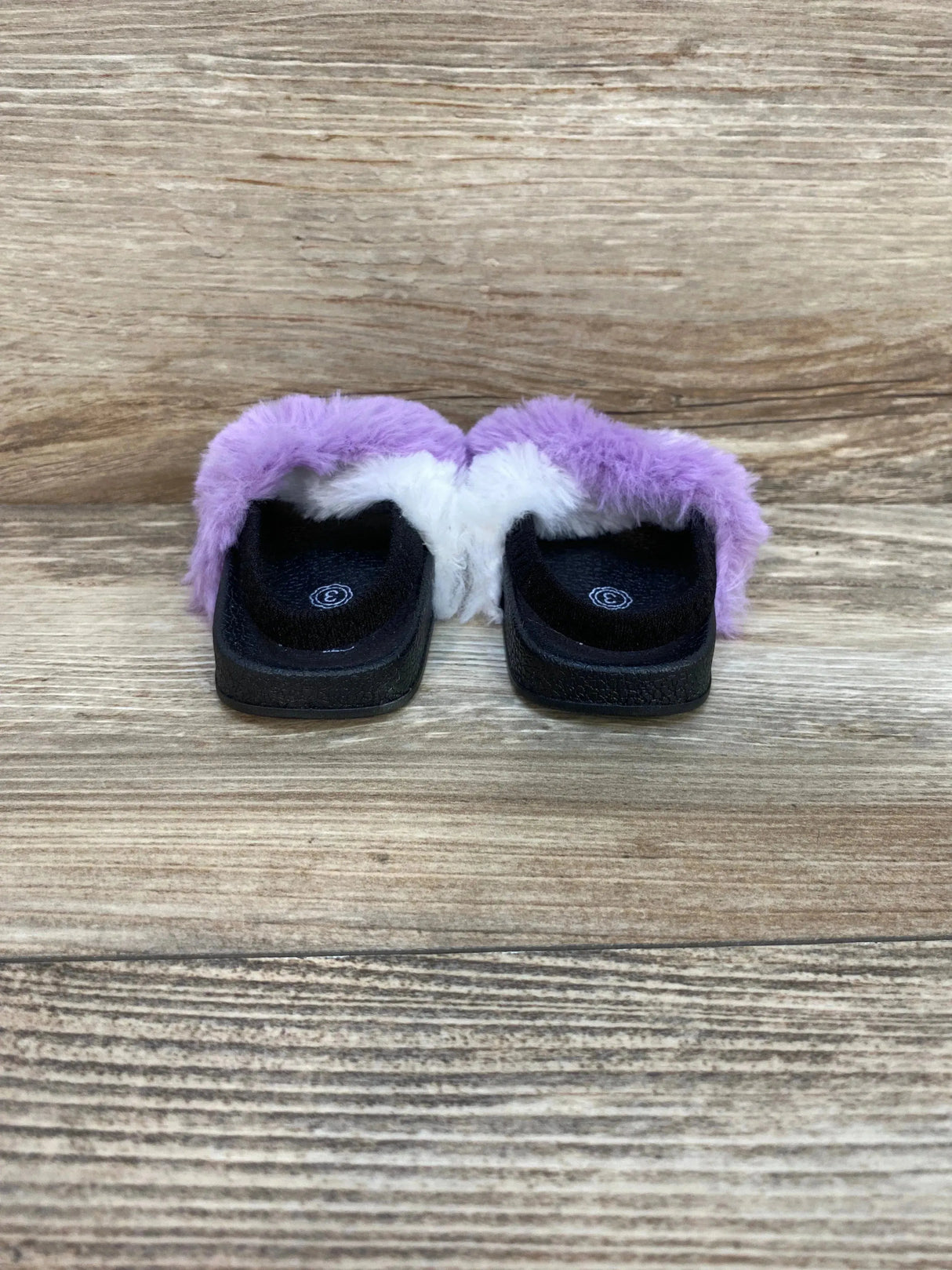 First Steps Fur Slides Black sz 3c