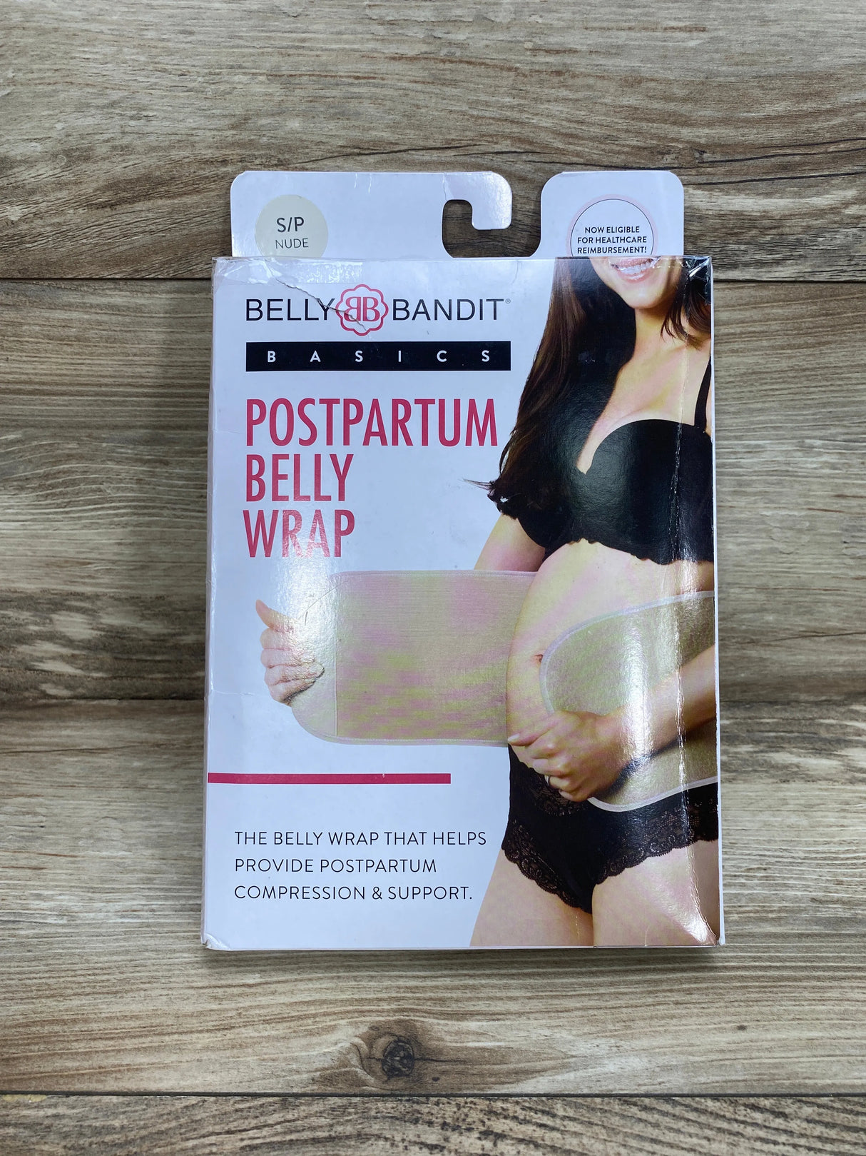 NEW BELLY BANDIT BASICS Postpartum Belly Wrap, Nude - Small