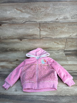Disney Princess Sherpa Lined Full Zip Jacket Pink sz 3T