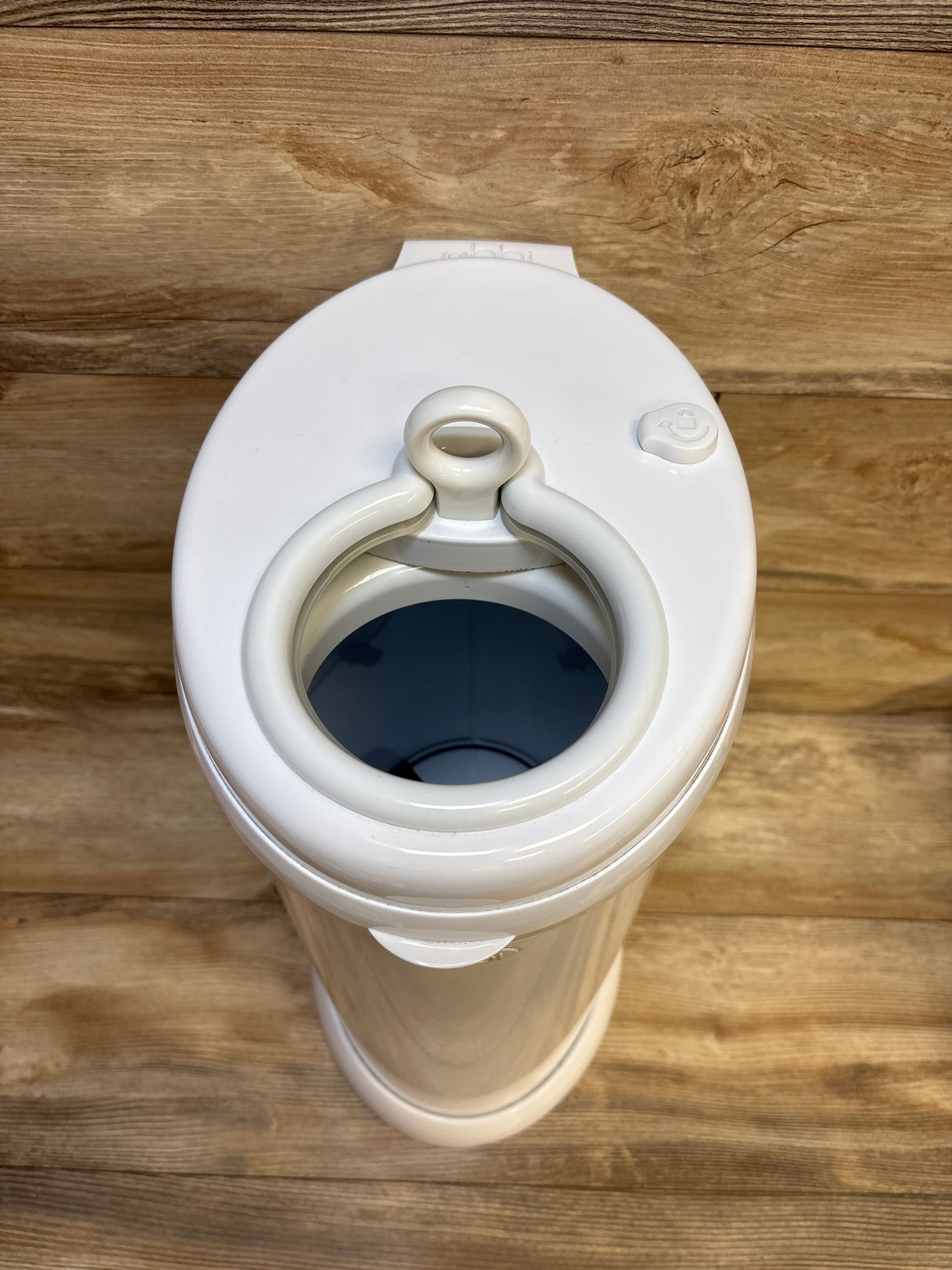 Ubbi Stainless Steel Diaper Pail, White