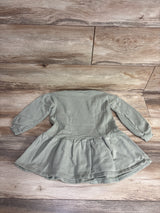 Disney Junior Peplum Sweatshirt Dress Olive sz 5T