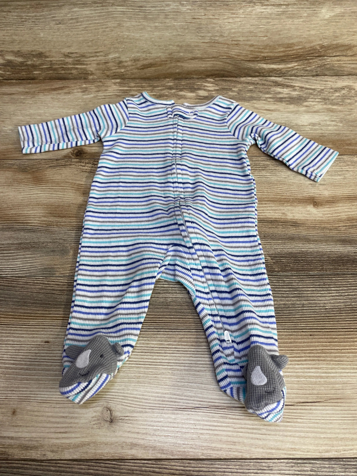Just One You Striped Sleeper White sz 3m