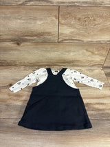 H&M 2pc Minnie Mouse Skirtall & Long Sleeve Shirt Grey sz 6m