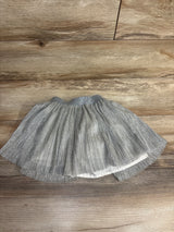 H&M Metallic Tulle Skirt Silver sz 3-4T