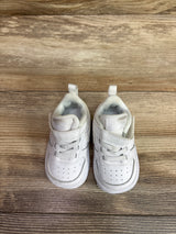 Nike Court Borough Low 2 TD 'Triple White' Sneakers sz 3c