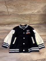 Hone Baby Disney Mickey Mouse Varsity Jacket Black sz 4-5T