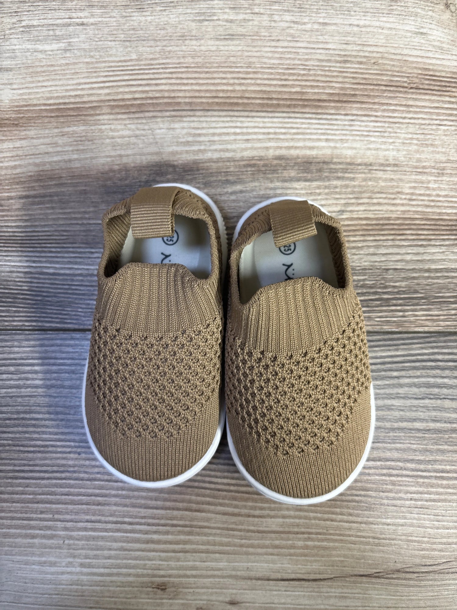 Morendl Non-Slip Mesh Walking Sock Sneakers Brown sz 4c