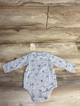 NEW First Impressions Elephant Bodysuit Grey sz 6-9m