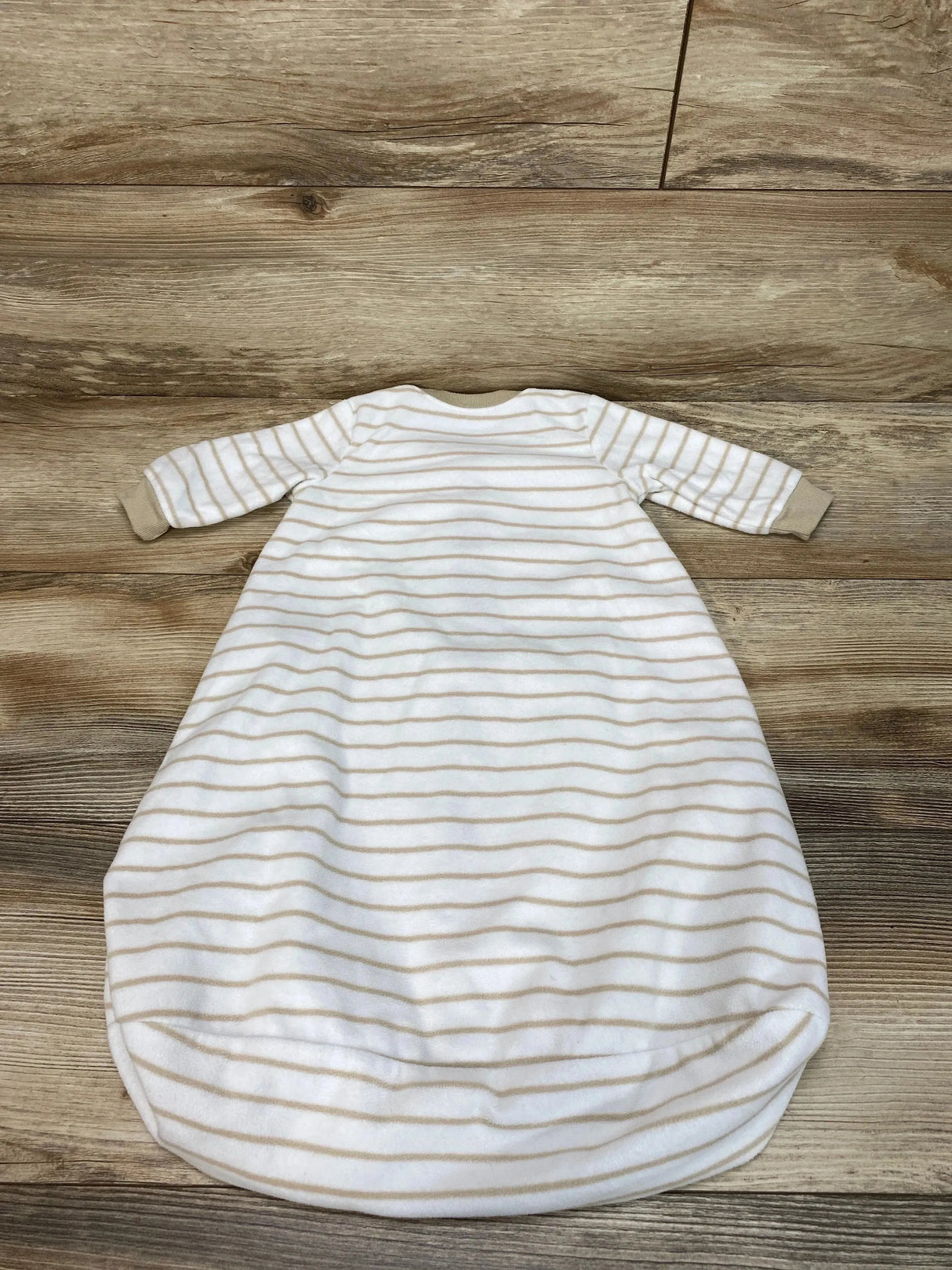 Carter's Striped Lamb Fleece Sleep Sack White sz 0-3m