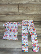 NEW Children's Place 2pc Floral Elephant Pajama Set White sz 4T