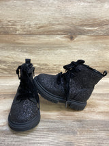 Cat & Jack Glitter Boots, Black sz 7c
