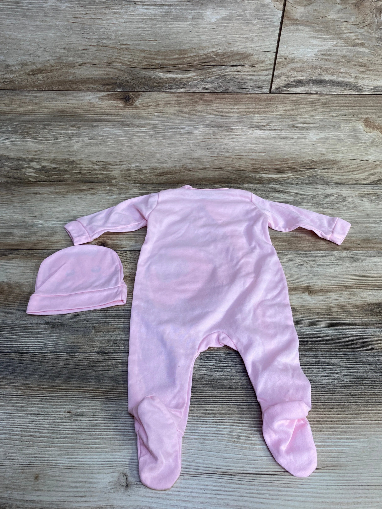 2pc Elephant Sleeper & Hat Pink sz 0-3m