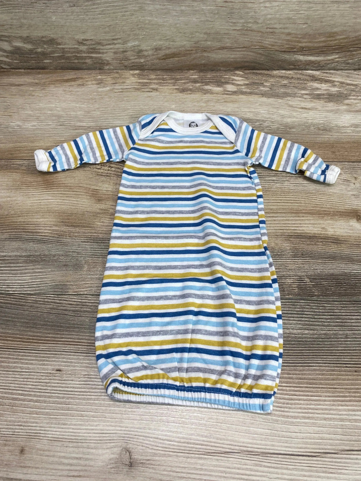 Gerber Striped Gown White sz Preemie