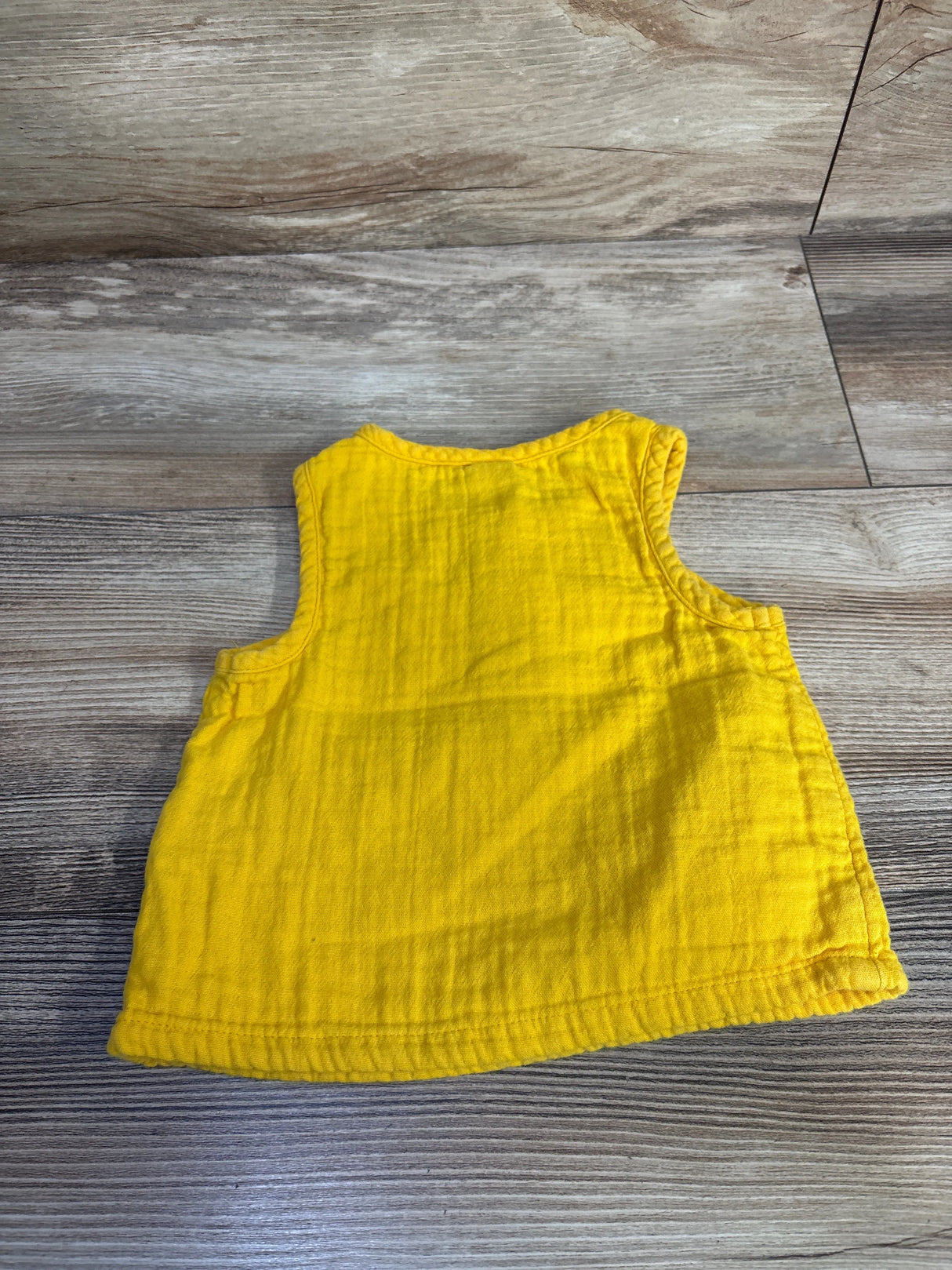 Old Navy Gauze Henley Tank Top Yellow sz 12-18m