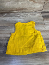 Old Navy Gauze Henley Tank Top Yellow sz 12-18m