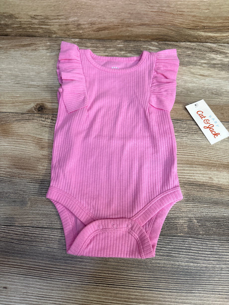 NEW Cat & Jack Ruffle Bodysuit Pink sz 0-3m - Me n Mommy To Be