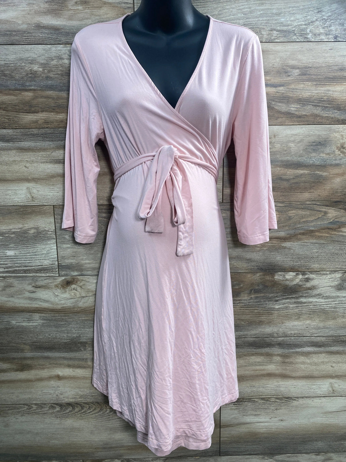 Cadet Lane Bamboo Knit Petal Pink Maternity Robe sz S-L