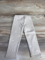 NEW Baby Gap Bear Pull On Cozy Lined Pants Beige sz 2T