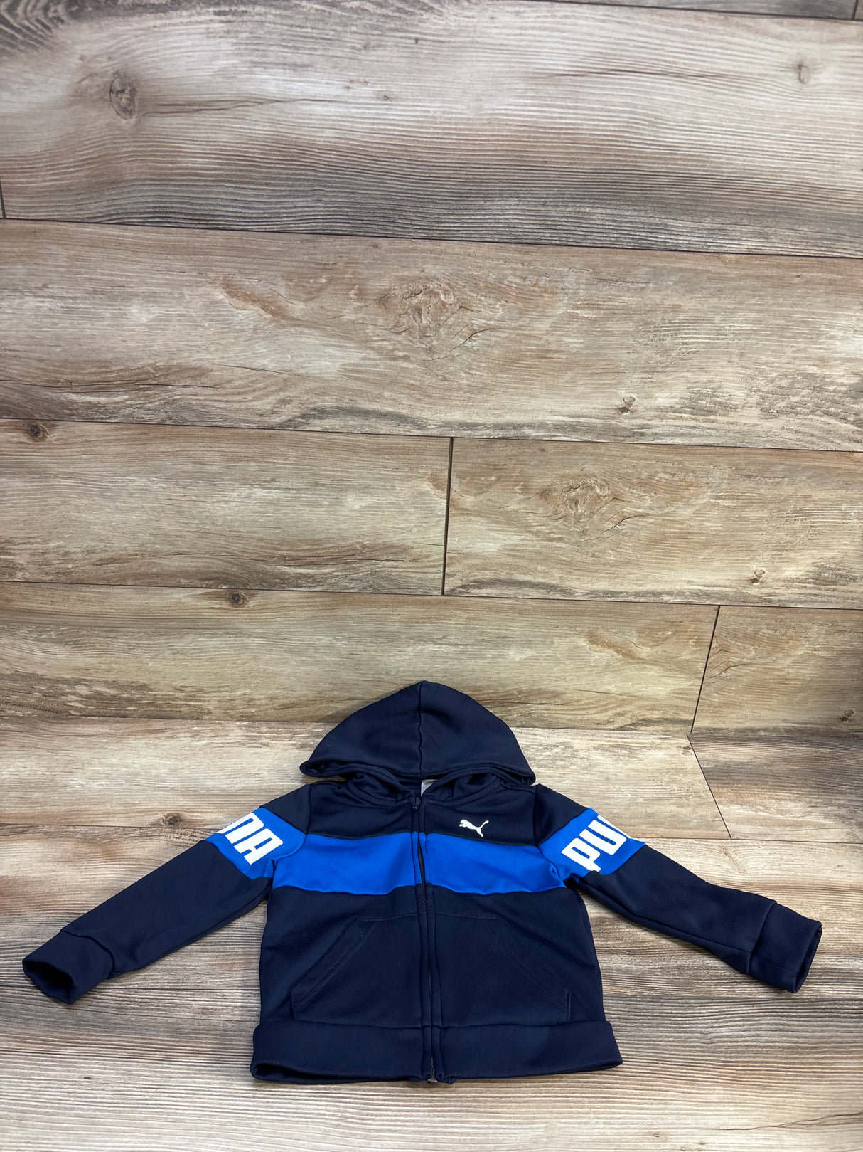 Puma Full Zip Hooded Jacket Blue sz 2T