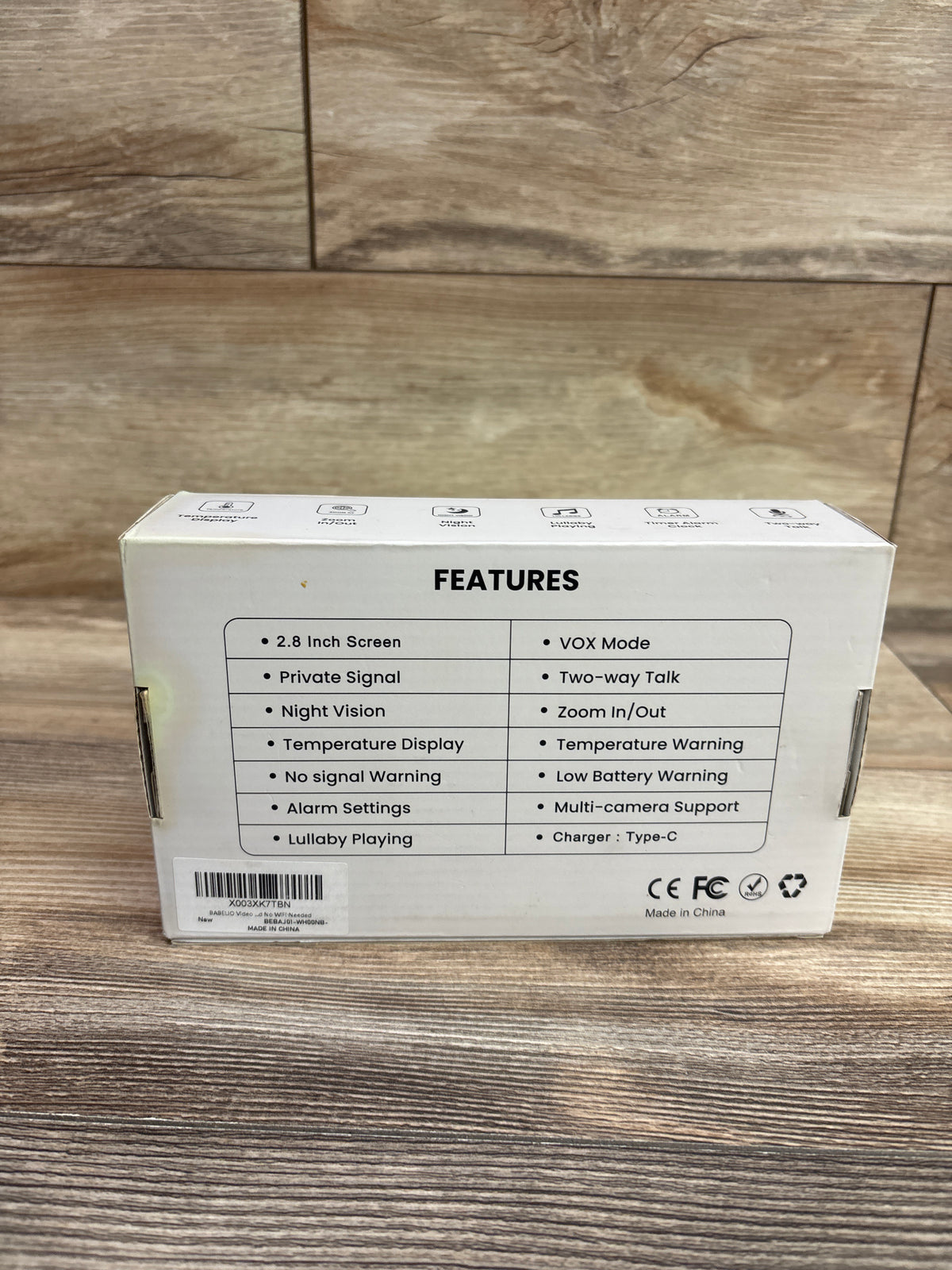 NEW Babelio AJ01 Video Baby Monitor with 2.8'' Screen
