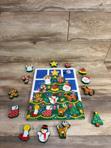 Melissa & Doug Christmas Tree Wooden Chunky Puzzle 13pc