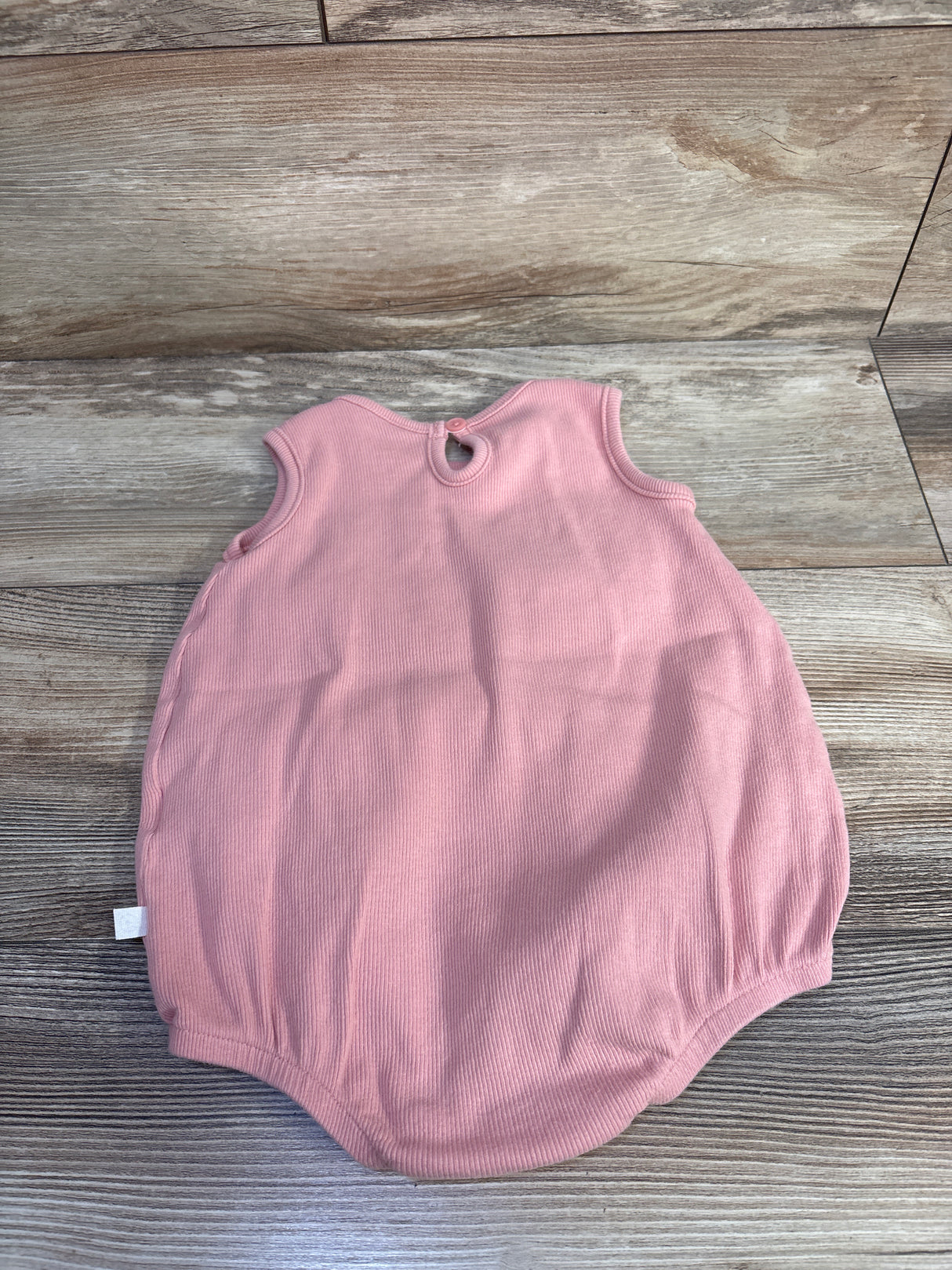 Little Planet Organic Ribbed Shortie Romper Pink sz 18m