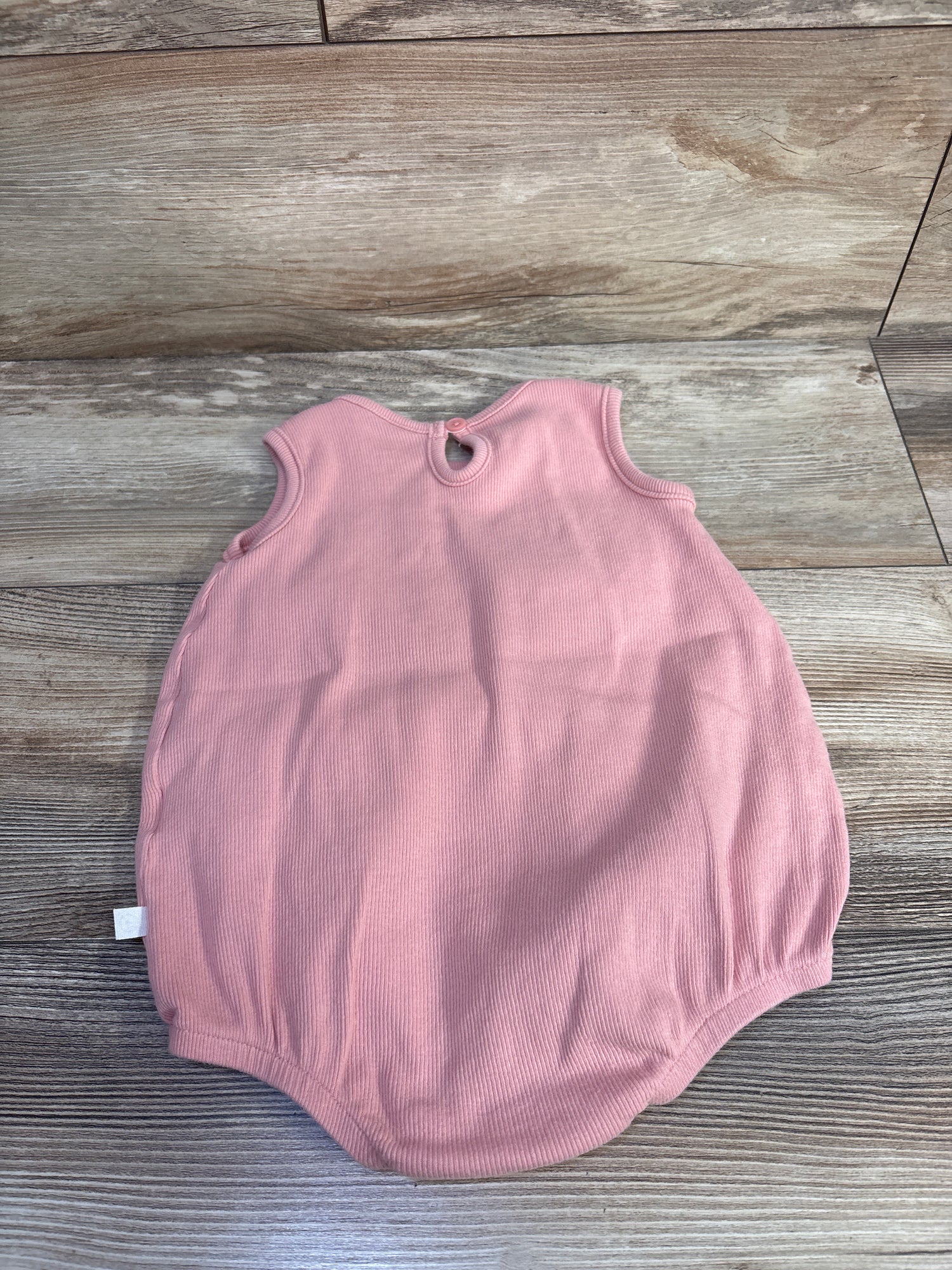 Little Planet Organic Ribbed Shortie Romper Pink sz 18m