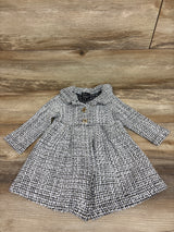 Pink & Violet Tweed Pea Coat White sz 2T