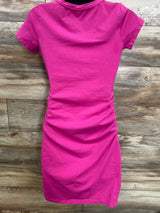 Old Navy Maternity Ruched Bodycon Dress Hot Pink sz Small