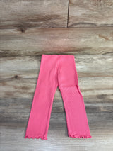 NEW Okie Dokie Ribbed Sea Pink Leggings sz 2T