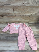 Jessica Simpson 2pc Halloween Sweatshirt & Joggers Set Pink sz 18m