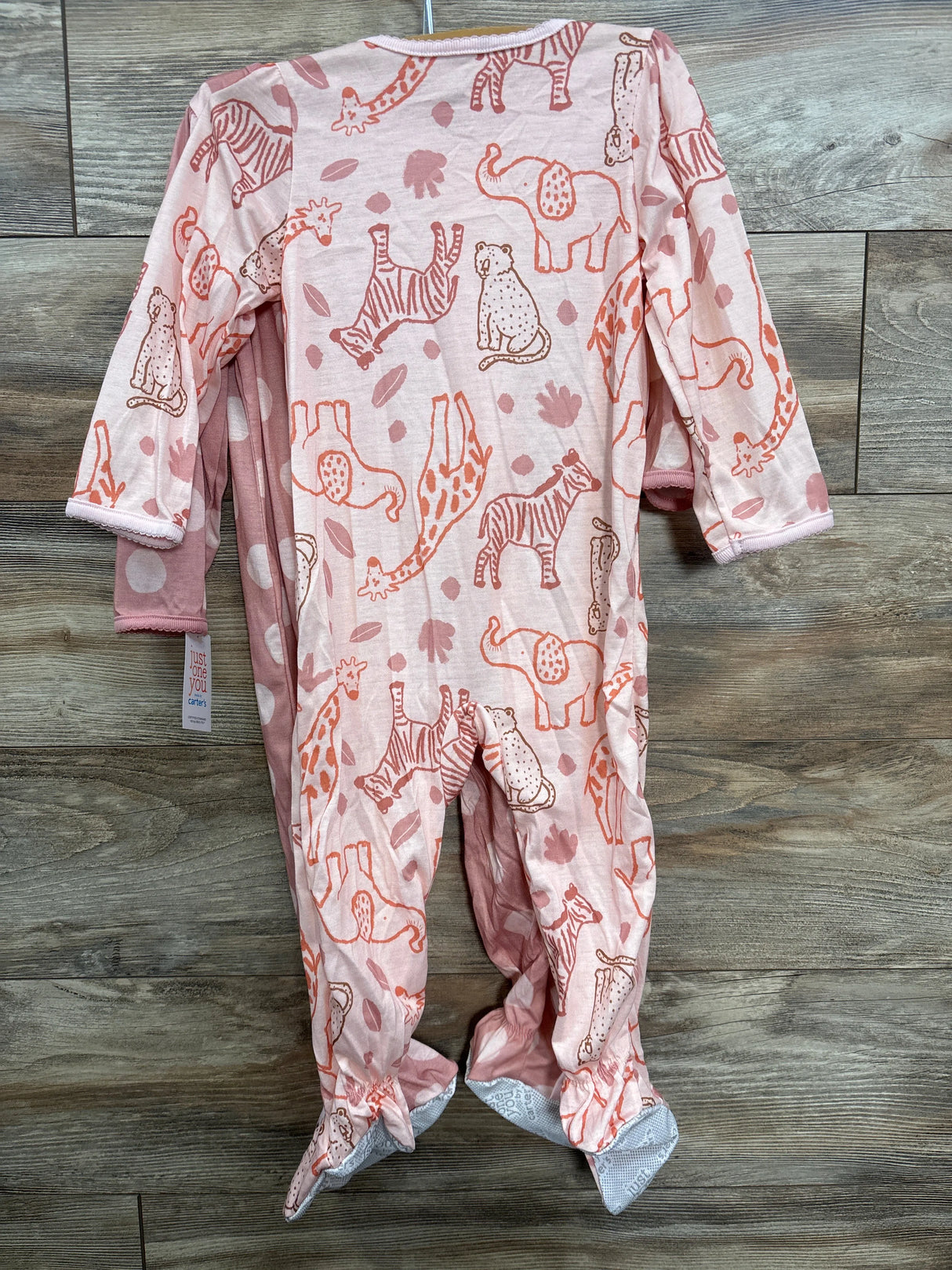 NEW Just One You 2pc Polka Dot Sleepers Pink sz 2T